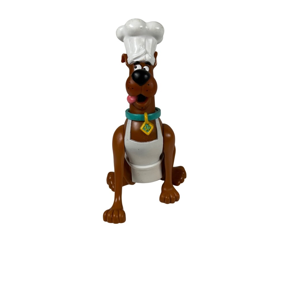 Vintage Hanna-Barbera Scooby-Doo Chef Figure Brown 1999 Cartoon Toy Chef Hat